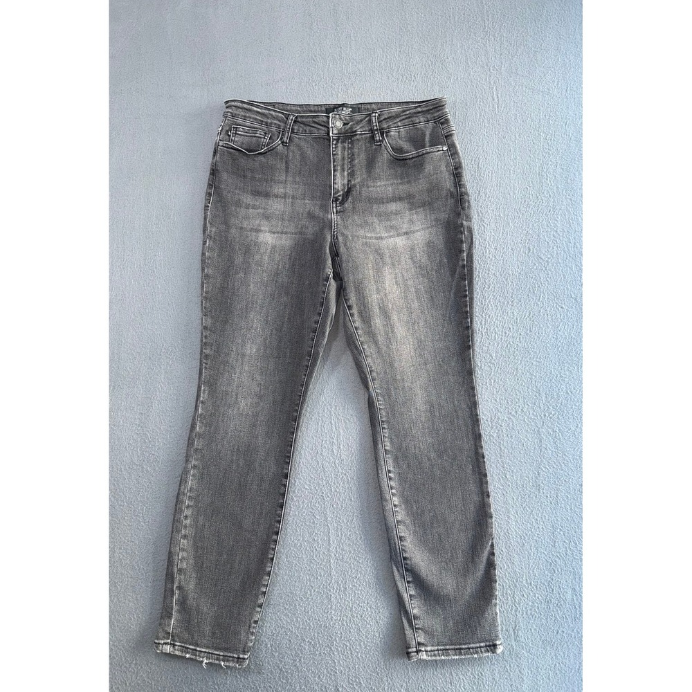 Judy Blue Boyfriend Fit Jeans Faded Black Dark Gray Denim Size 13/31 JB88130